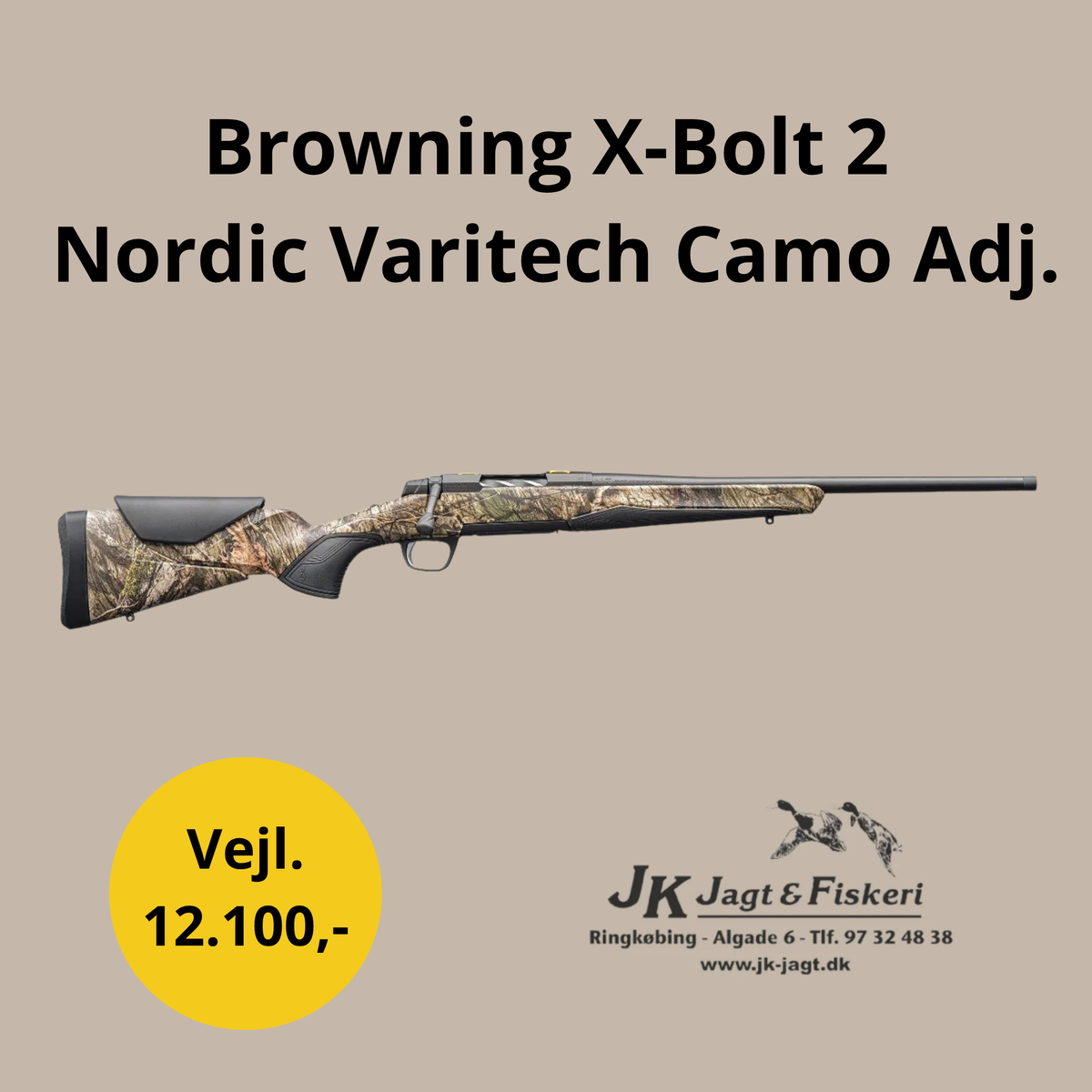 Browning X-Bolt 2 Nordic Varitech Camo Justerbar - 308win.